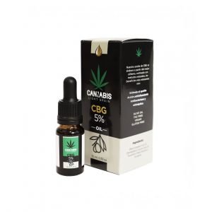 Aceite CBG 5% Cannabis light Spain producto y caja